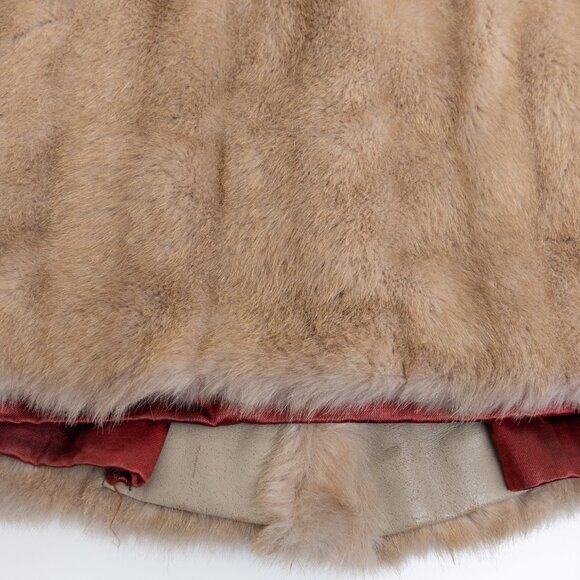 Vintage Tissavel France Faux Mink Fur Coat Small Sterling Stall Made in Canada - Picture 11 of 16